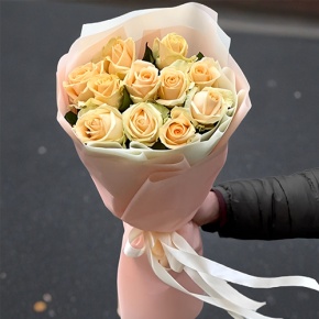 Букет из 11 роз Пич Аваланж (60 см) в Щелково