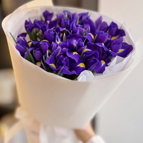 Букет из 21 ириса в Щелково