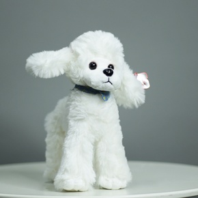 Плюшевый пудель белый (25 см) в Щелково