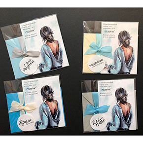 Открытка набор №6 "Самый красивый наряд для женщины-это счастье!" в Щелково