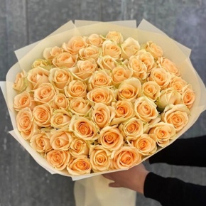 Букет из 51 розы Аваланж (60 см) в Щелково
