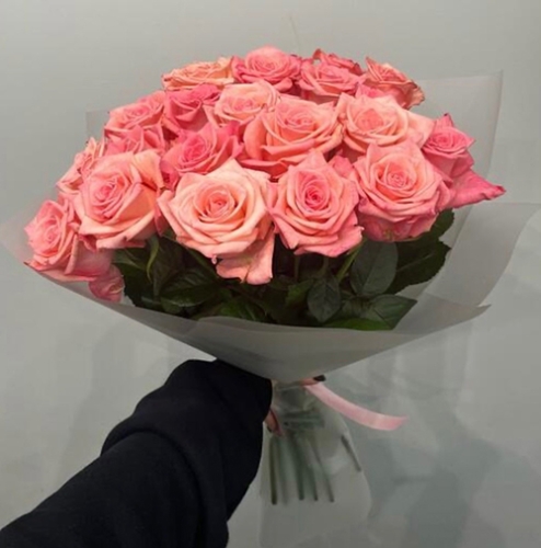 Букет из 21 розовой розы (50 см) в Щелково