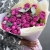 Букет "Малиновый бисквит" из кустовых и пионовидных роз и эвкалипта в Щелково