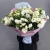Букет "Изысканность" из 31 белой эустомы в Щелково