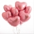 Сердце розовое фольгированный шар с гелием (45 см) в Щелково