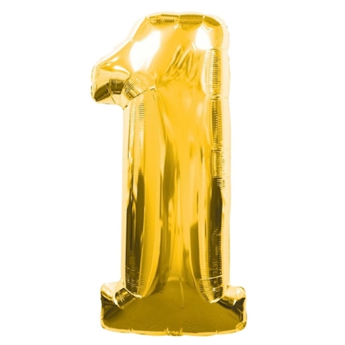 Шар гелиевый цифра 1 (40х102 см) в Щелково