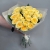 Букет из 21  из пионовидной розы Баттеркап (60 см) в Щелково