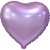 Сердце сиреневое фольгированный шар с гелием (45 см) в Щелково