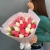 Букет из 25 кораллово-белых тюльпанов в Щелково