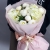 Букет "Белый жемчуг" из гортензий и пионов в Щелково