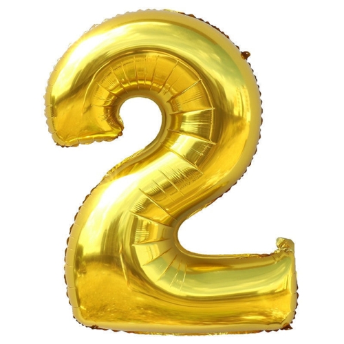 Шар гелиевый цифра 2 (40х102 см) в Щелково