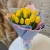 Букет из 15 жёлтых тюльпанов в Щелково